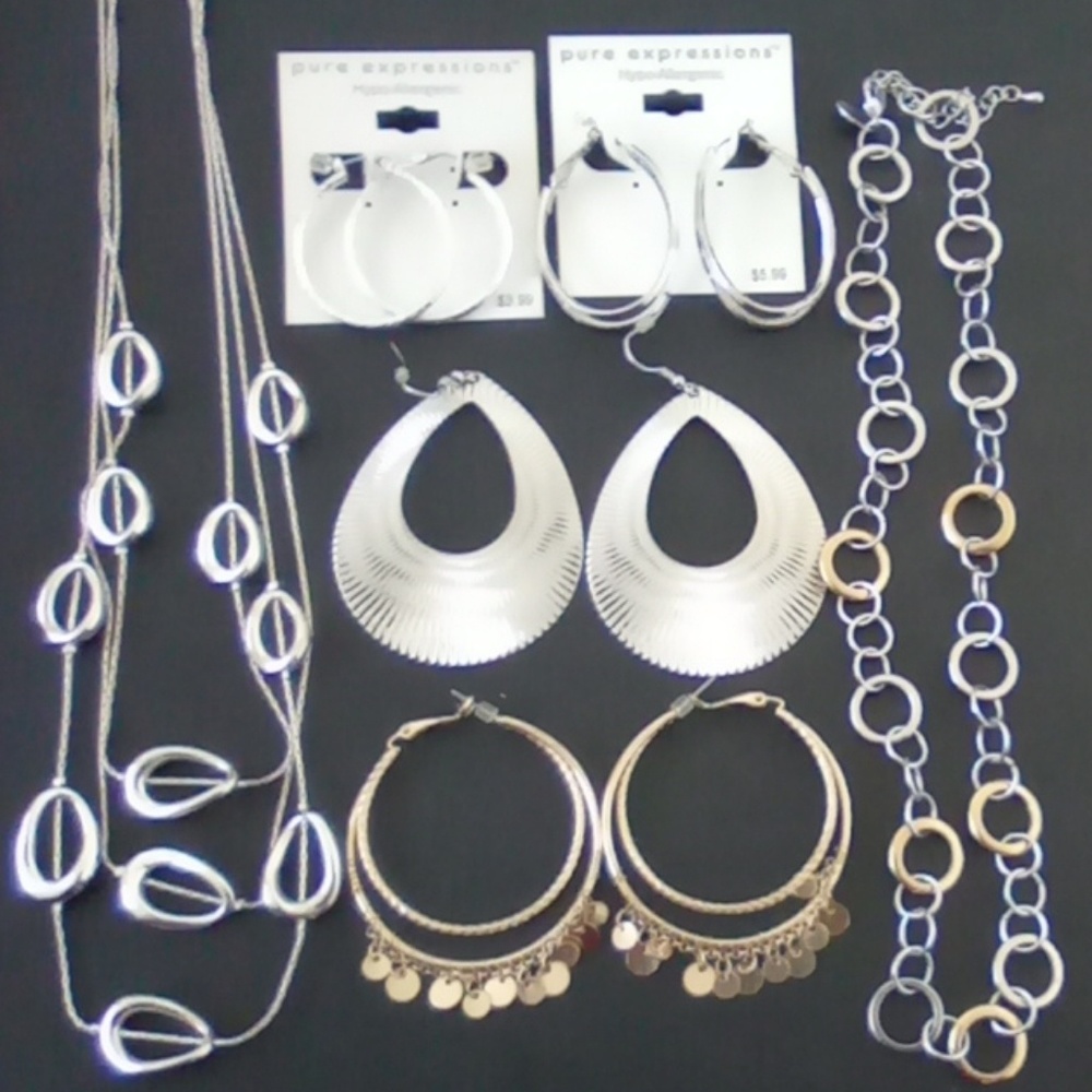 Necklaces and earrings